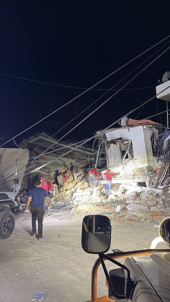 Apoyo de rescate, foto de Gabriel Alfonzo